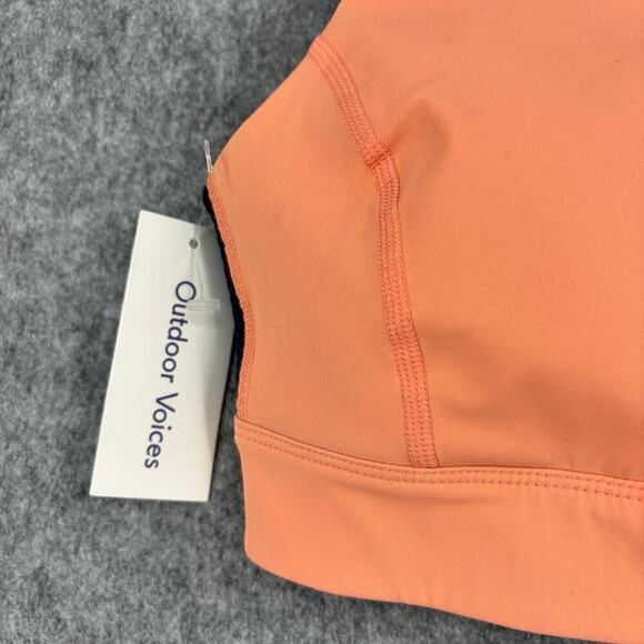 Outdoor Voices Powerhouse Sports Bra Front Zip Melon Dark Sky Blue S/M C Cup - Picture 2 of 10